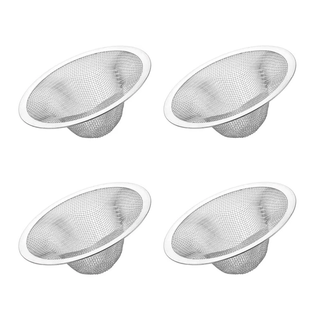 4 PEZZI rete lavabo scarico acciaio inox filtro scarico pavimento spazzatura capelli catcher