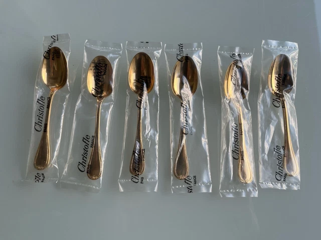 Cuillère à café Talisman Bleu Marbré en Métal Argenté
