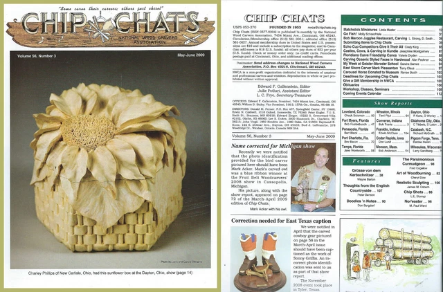 Chip Chats Magazin der National Woodcarvers Association... Mai-Juni 2009 (o)