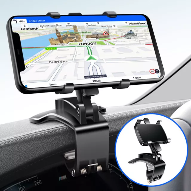 US Spida Mount 360° Universal Cell Phone Bracket Clip Car Dashboard Holder Stand