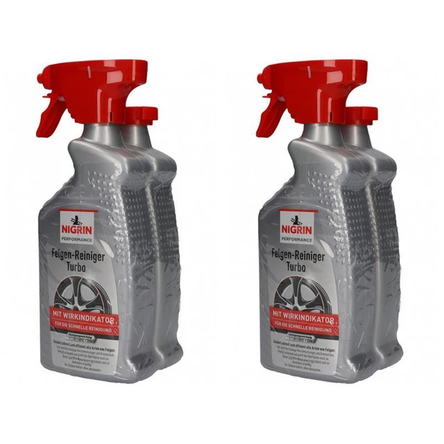 Nigrin Felgen-Reiniger Performance Turbo 4 x 500ml Doppelpack