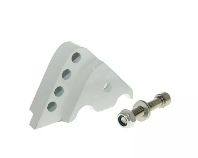 Kit Riser CNC 4-trou blanc - Aprilia Gulliver 50 AC