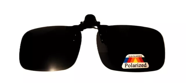 Überbrille Aufsatz Clip on Sonnenbrillenaufsatz polarisiert 100% UV hochklappbar