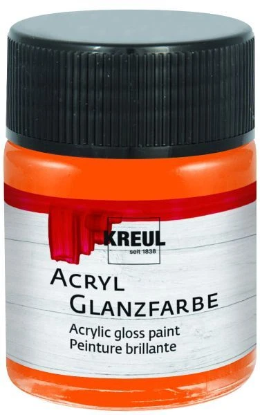 Kreul Acryl Glanzfarbe orange 50 ml  Verzierfarbe