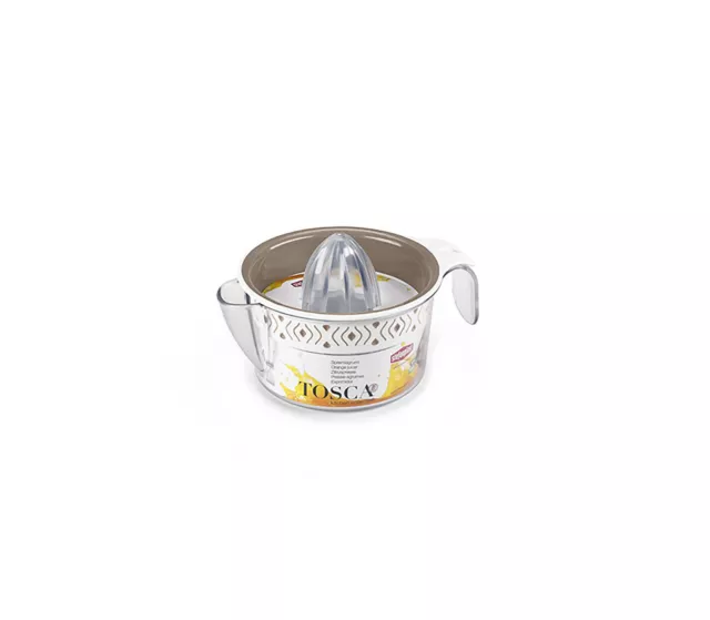 Presse-Agrumes Manuel Tosca En Plastique Couleur Blanc Et Taupe 0,4 Lt Ngl 030