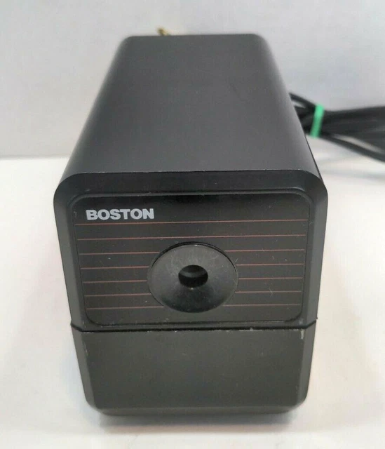 Boston Model 18 Electric Pencil Sharpener Black Vintage WORKS T8