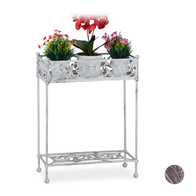 Blumenregal Blumenständer Gusseisen Pflanzregal Kräuterregal Blumenablage Shabby