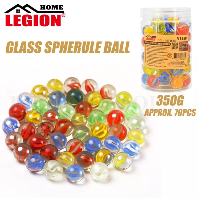 Glass Marbles Colored Glass Balls Craft DIY Toy Gifts Decor Garden Decoration