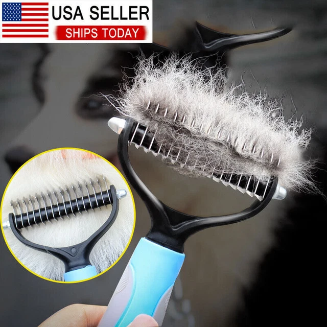 Professional Pet Dog Cat Comb Brush Dematting Undercoat Grooming Comb Rake Tool