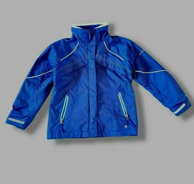 COLUMBIA Girls 7/8 BUGABOO Interchange Blue/Purple Snow Ski Jacket Shell Only