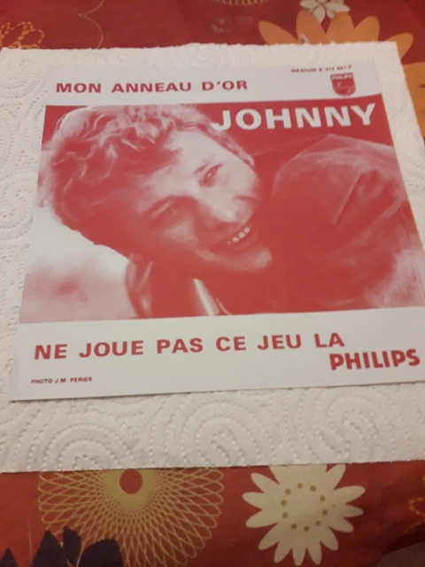 RARE Juke- Box Johnny Hallyday  Mon Anneau d'Or / Ne joue pas ce jeu la.