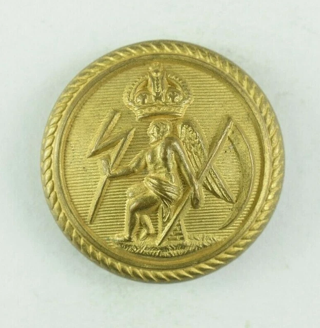 EARLY BRITISH TELEGRAPH Officer Uniform Button Original H3AT 39.99