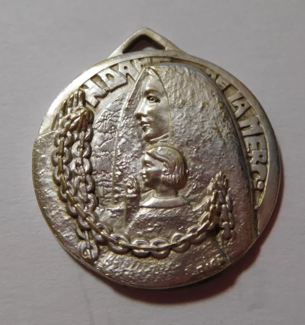 Médaille religieuse ancienne " Notre Dame de la Merci " - prisonniers de guerre
