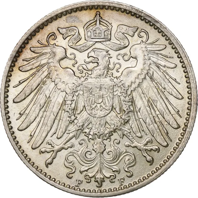 [#1114179] GERMANY - EMPIRE, Wilhelm II, Mark, 1914, Stuttgart, Silber, VZ+