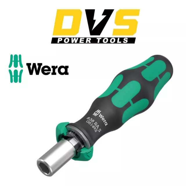 Wera 838 RA S Stubby Mini Ratchet Bit Holding Screwdriver Handle – 051492