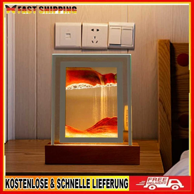 Quicksand Kreatives Nachtlicht 3D nat?liche Malerei Tischlampe Dekor Augenschutz