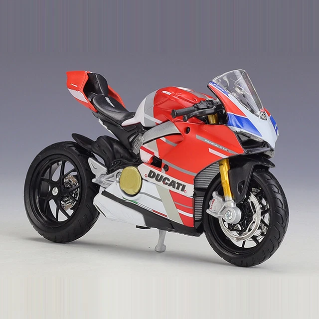 Maisto Kit Modèle Moto Ducati 1199 Panigale 1:12 - Rouge, 20 Pièces à Assembler - Collection Miniature