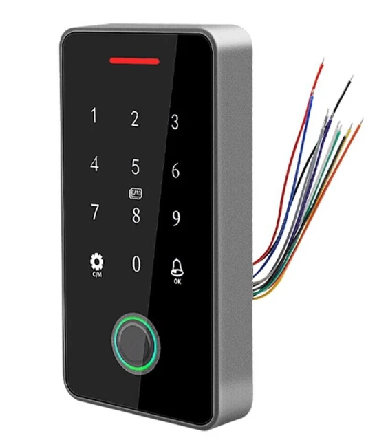 Door Lock Wifi Bluetooth Backlight Touch Card Access Control Keypad Waterproof