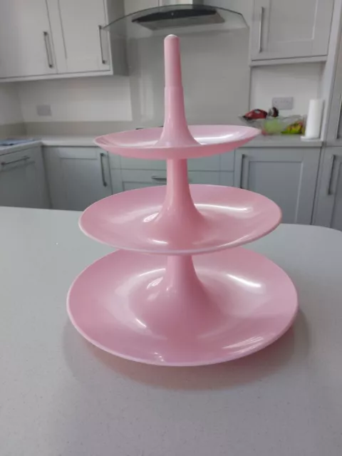 Koziol Babell 3 Tier Cake Sandwich Stand Pink Made in Germany