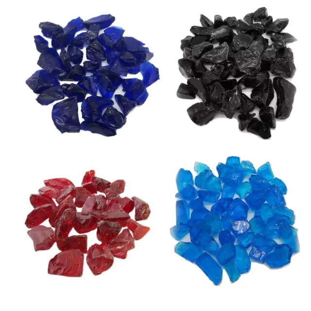 Glass CHIPPINGS Choose Colour Pebbles Stones Garden Grave Vase Craft Aquarium