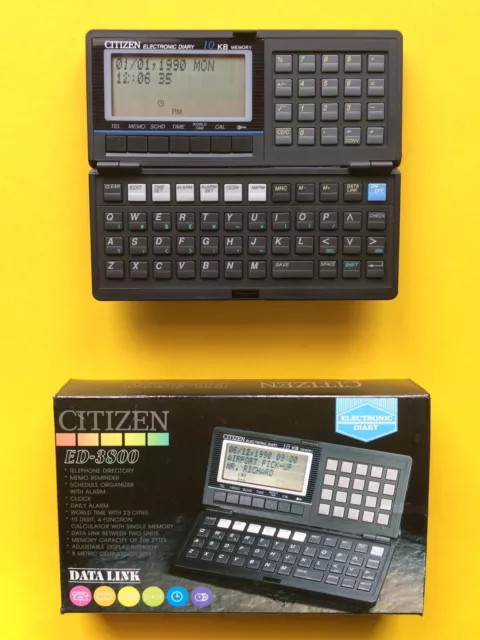 CITIZEN ED 3800 Taschenrechner 10K Pocket COMPUTER Basic OVP Box PC Neu TI Casio