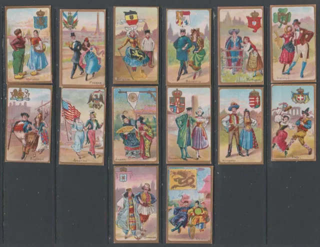 CIGARETTE CARDS Cohen Weenen 1923 Nations - 14 cards