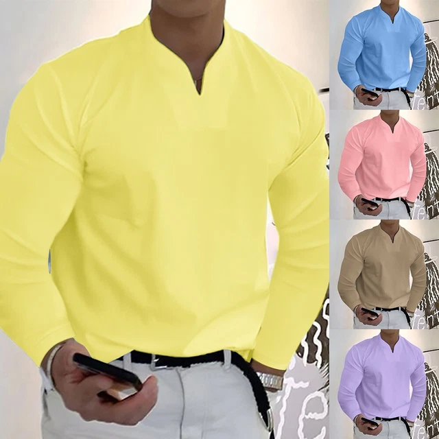 Business Camicia Skinny Muscolo Taglie Forti Regolare Slim Solido Colore Adulti