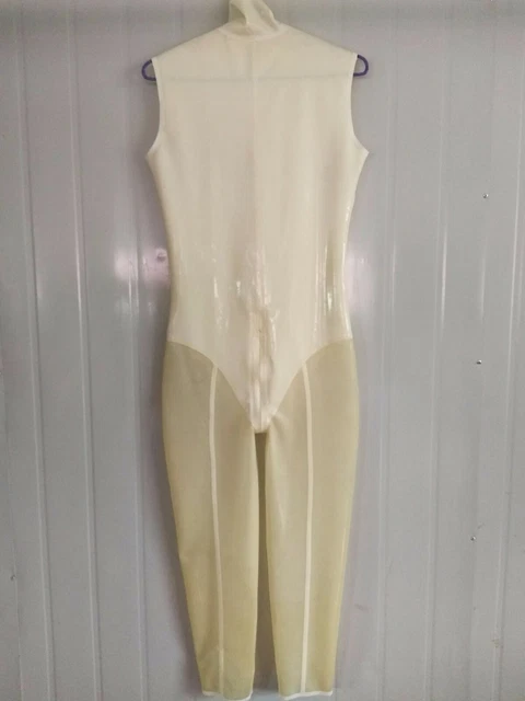 Slip In Lattice Trasparente Per Uomo Con Finiture Nere – Mutandine In Gomma Naturale Fatte A Mano – Taglie S-3XL