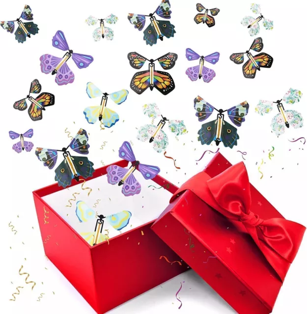 20x Butterfly Kinder Magischer Fliegender Schmetterling Spielzeug Geschenk Gift