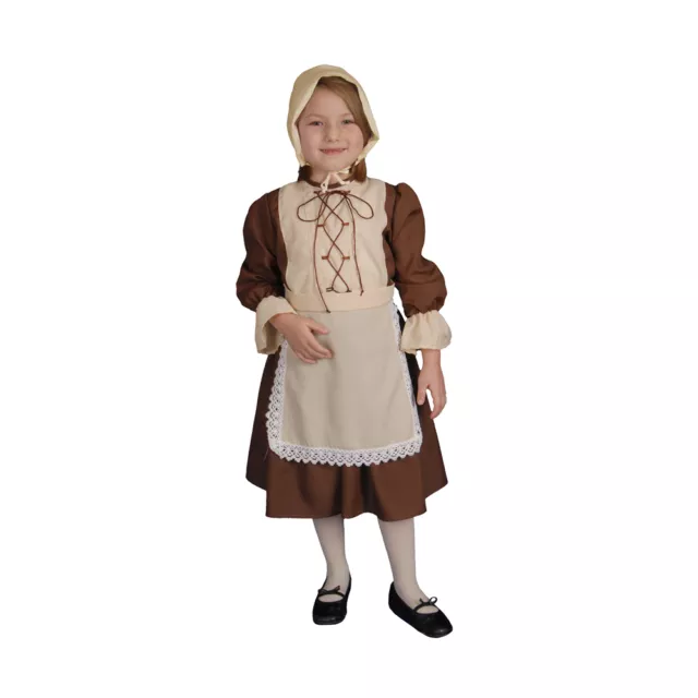 Dress up America Colonial Pretend play Children's Costume For Girls