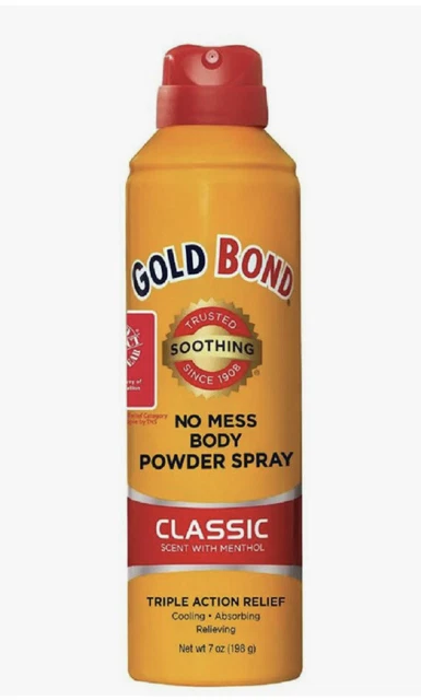 Polvo corporal Gold Bond sin desorden talco clásico 7 oz.