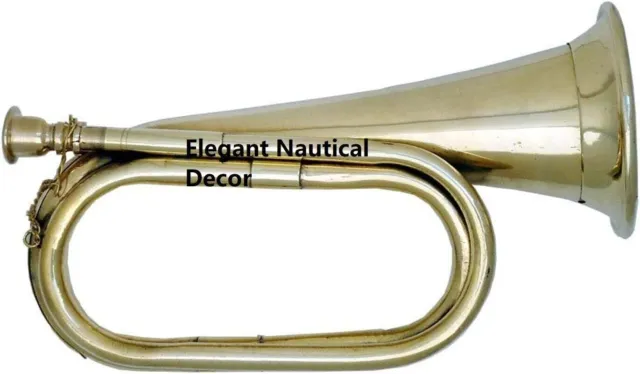 Civil  Era Brass Bugle US Military Cavalry Style Horn New