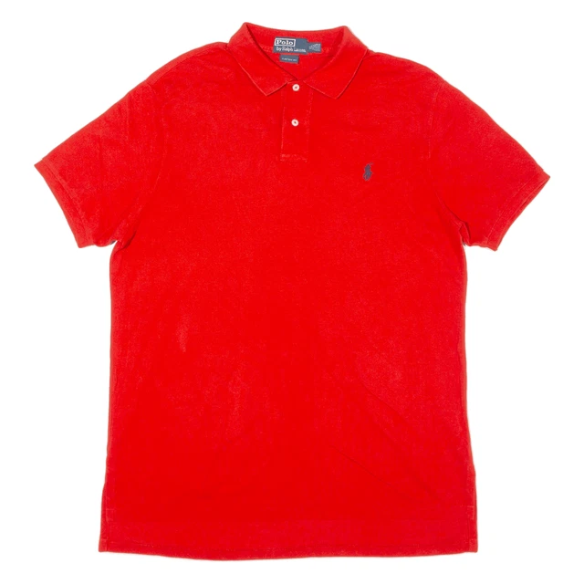 Polo RALPH LAUREN Personalizzata Polo Rossa Manica Corta Uomo XL