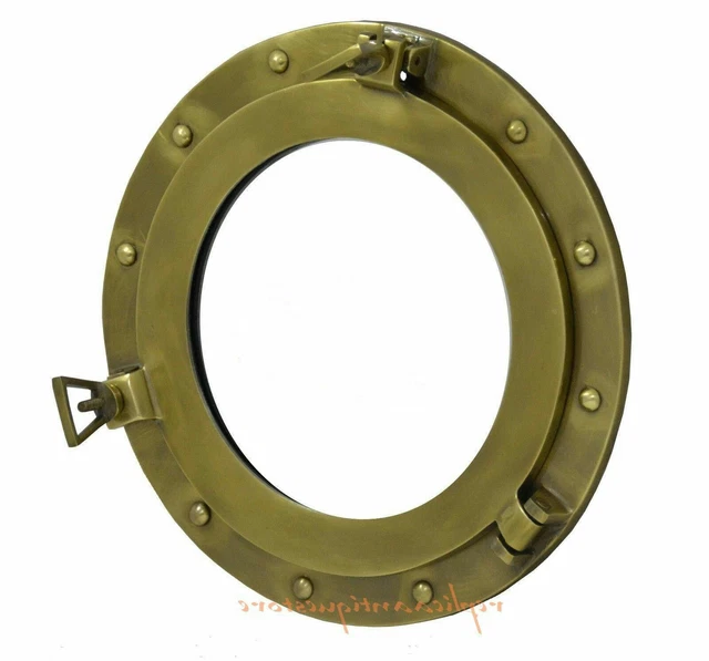 Antik Bullauge - Nautisch Marine Schiff Boot Fenster Stil Port Loch -messing