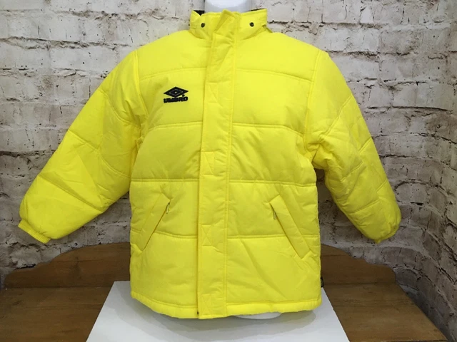 VINTAGE 1990S UMBRO Coat Football Coach Puffer Jacket Youths 12