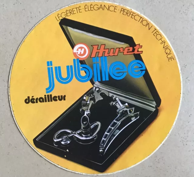Autocollant ancien dérailleur JUBILEE HURET  Solex velo années 70 Oldies sticker