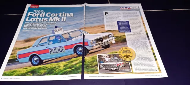 Ford Lotus Cortina Mk 2 police car reg TOR756H readers Restoration article