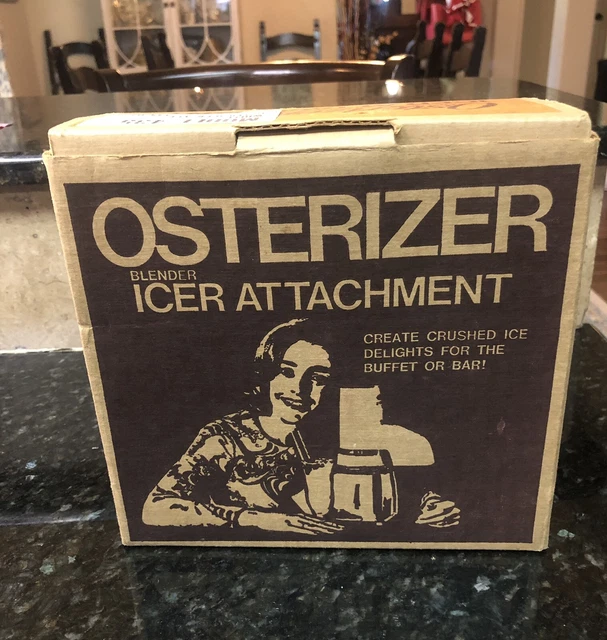 VINTAGE OSTER OSTERIZER Blender Icer Attachment Ice Crusher Coarse Fine