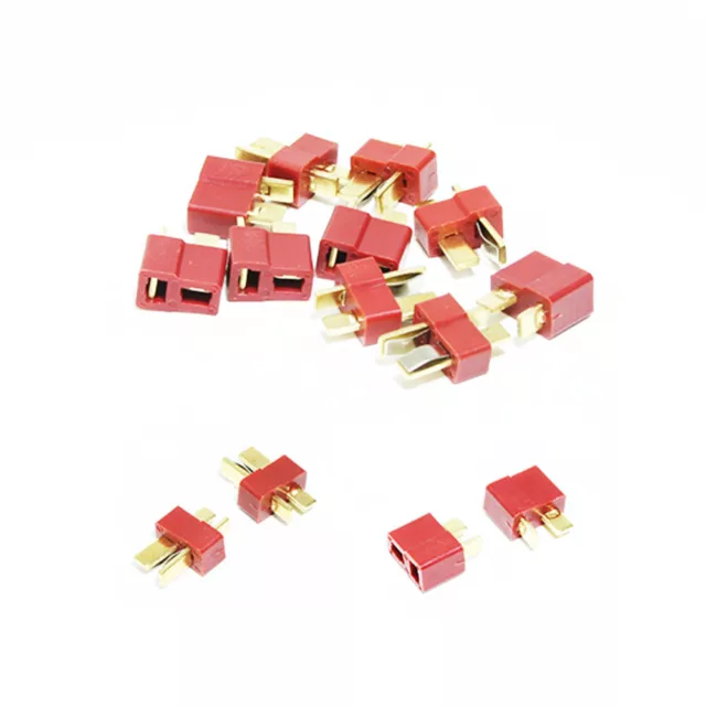 10-40pcs Deans Connector Ultra T Plug Male & Female Style For RC LiPo Battery