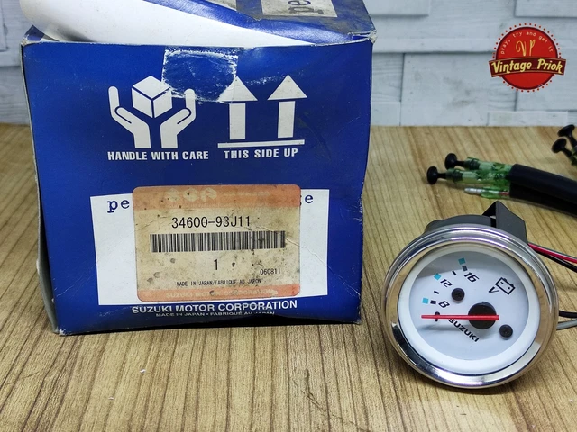 OEM Suzuki Outboard Parts 2" Voltmeter Gauge 34600-93J11 MADE IN JAPAN