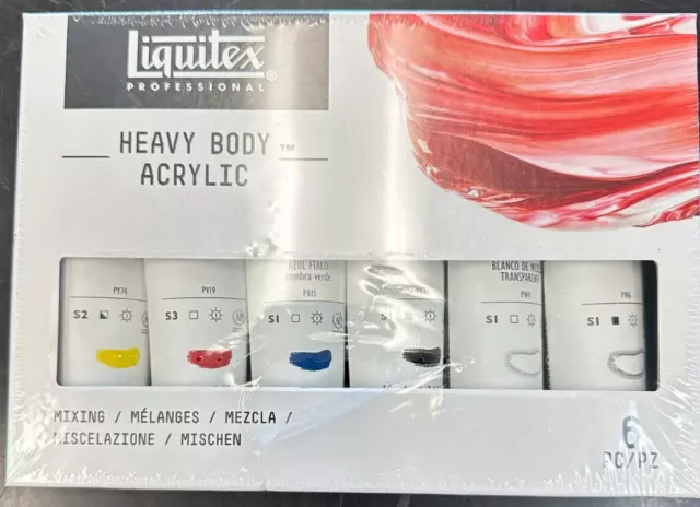 Liquitex Professional Heavy Body Acrylic Paint Set, Classic Set 6pc