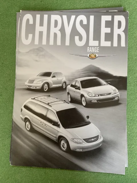 Chrysler Range 2002 UK Market Sales Brochure Voyager PT Cruiser Neon