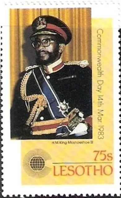 LESOTHO - 1983 - Commonwealth Day - H.M. King Moshoeshoe II - MNH - Scott #397