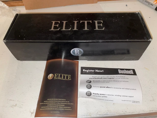 ! SCOPE BOX ONLY ! NO SCOPE !BUSHNELL ELITE 3200 2-6 x 32 EER Matt Finish Japan ! SCOPE BOX ONLY ! NO SCOPE !BUSHNELL ELITE 3200 2-6 x 32 EER Matt Finish Japan