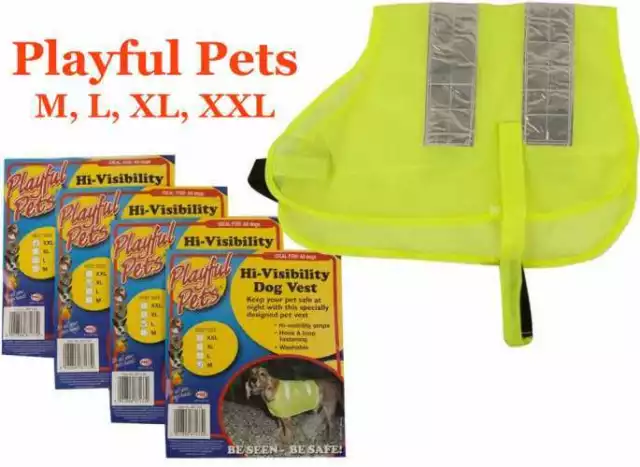 Hi-Visibility Fluorescent Pet Dog Safety Vest Jacket