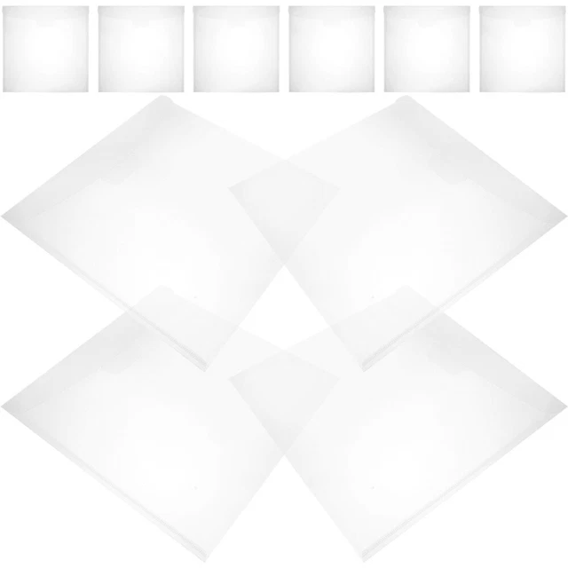 10Pcs Transparent File Bags Scrapbooking Storage Bags Invoice Bags File