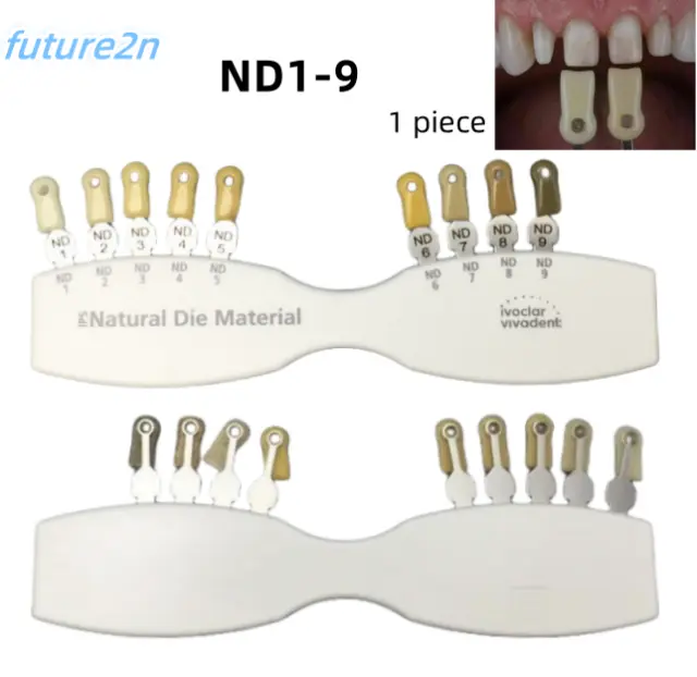 Ivoclar Vivadent Dental Teeth Shade Guide ND1-9 Color Chart Natural Die Material