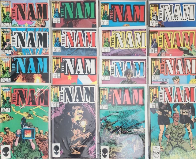 Marvel The Nam Collectors Run #1-16 1986-1987 Boarded & Bagged NR Fast Shipping