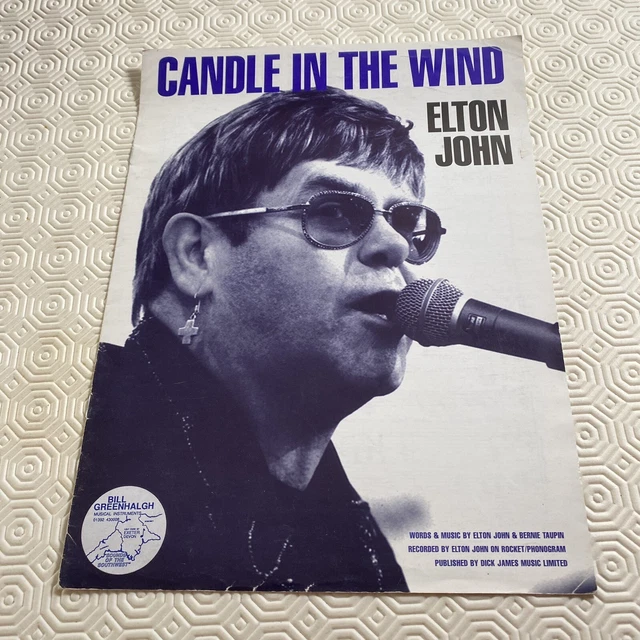 ELTON JOHN Candle In The Wind Sheet Music EUR 11,83 PicClick DE