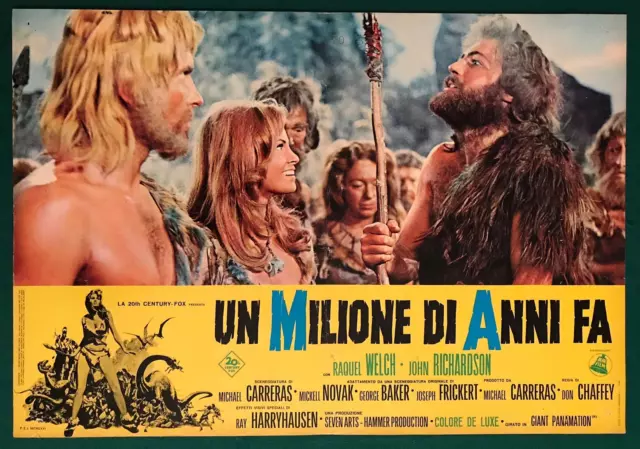Fotobusta Un Milione Di Anni Fa One Million Years B.c. Raquel Welch Hammer 1966